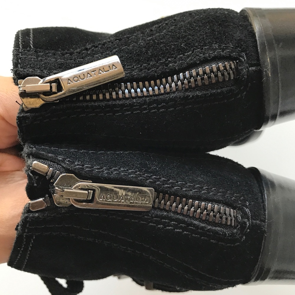 Aquatalia Brooke Suede Lace Up Boots / Booties - Picture 6 of 8